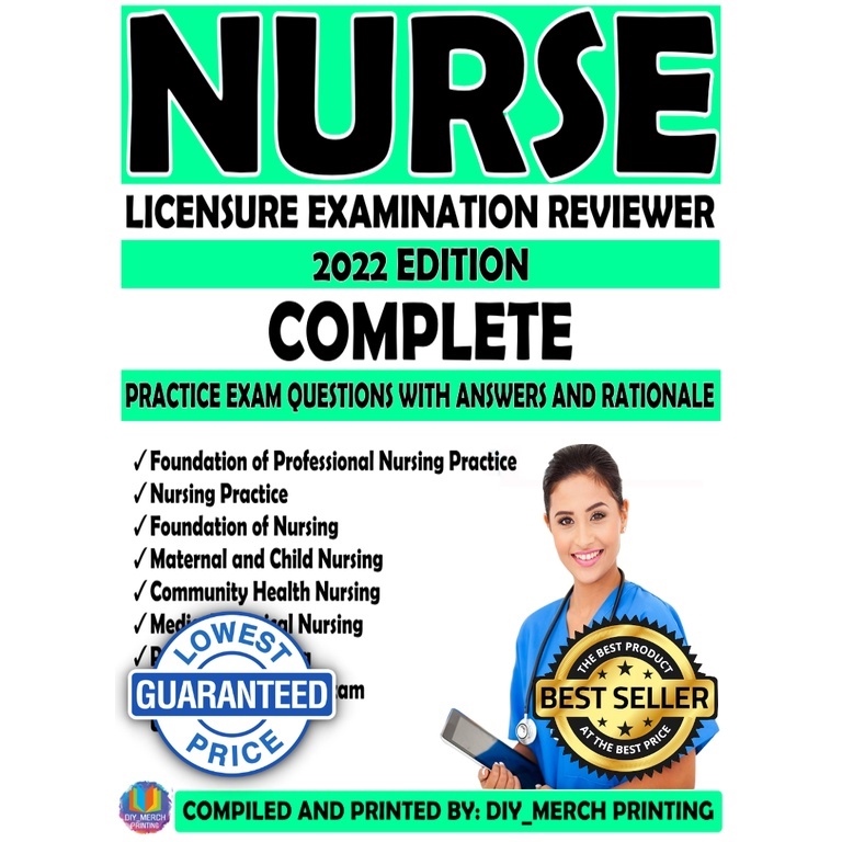 COD NURSING LICENSURE EXAMINATION REVIEWER 2022 EDITION COMPLETE