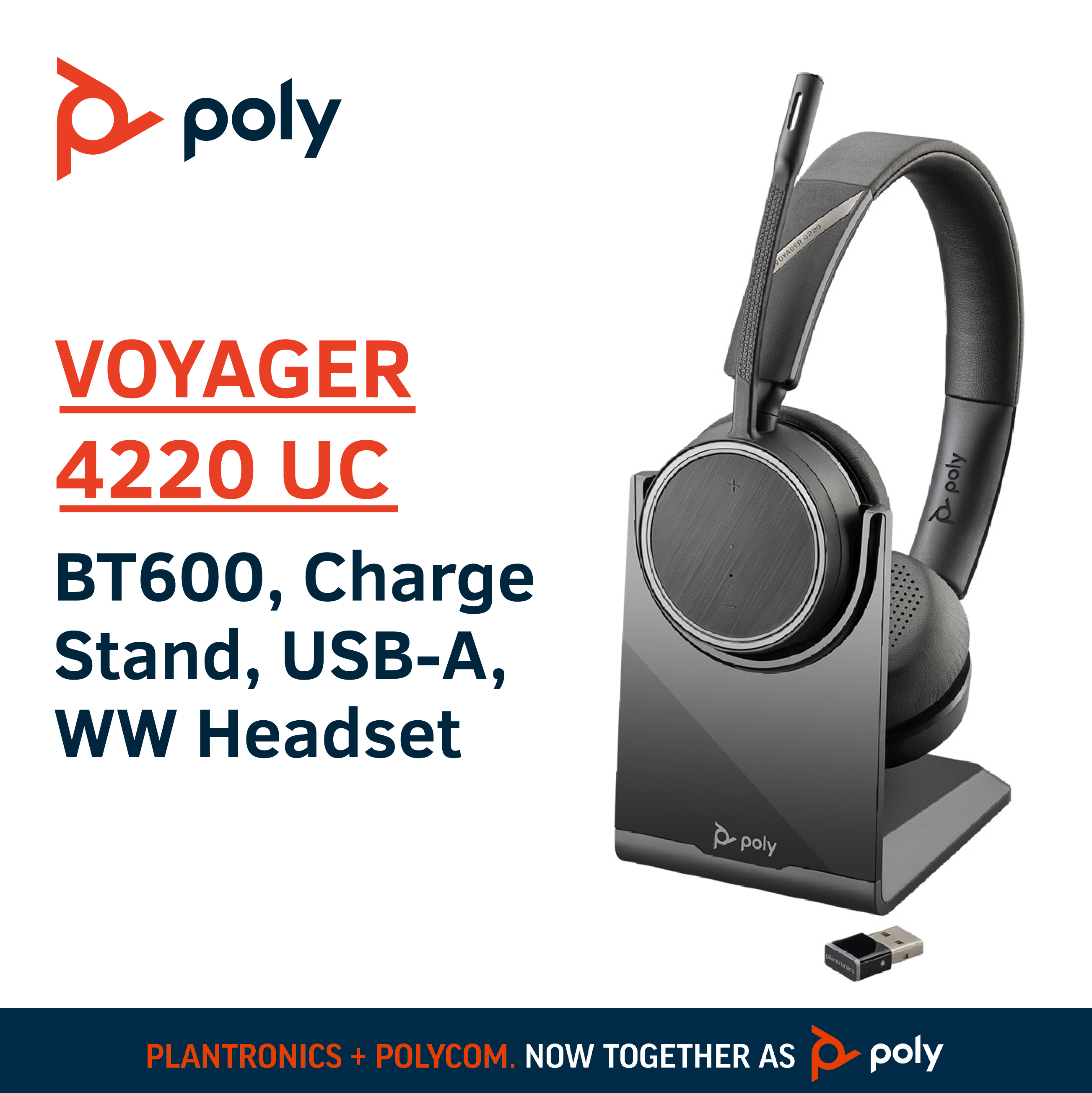 Plantronics Voyager 4220 UC USB-A 