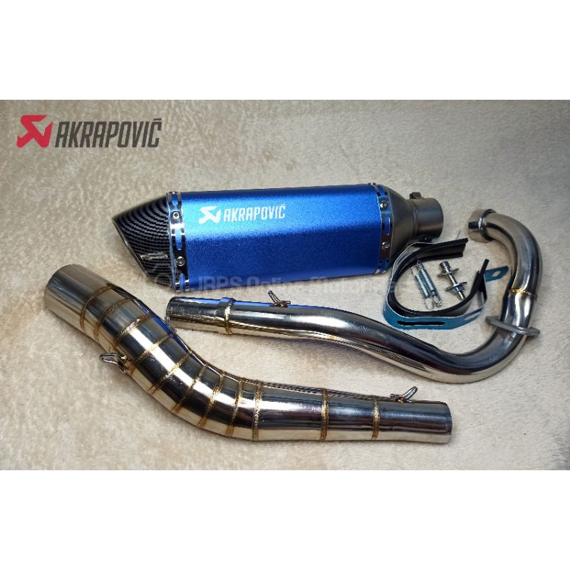 Sniper 150 155 Raider 150 Carb AKRAPOVIC Full System Exhaust Muffler ...