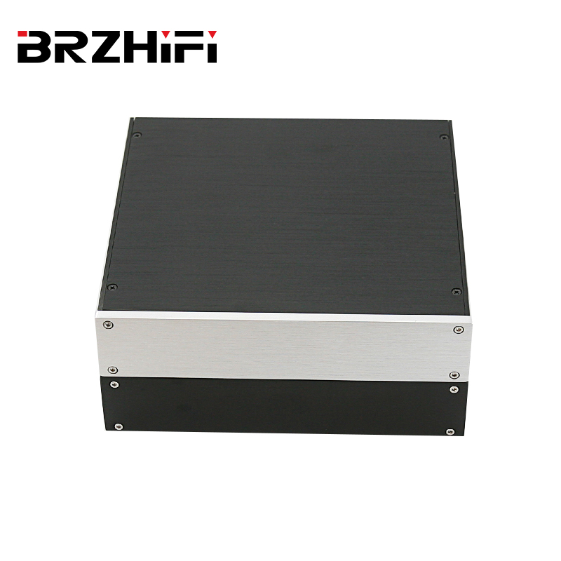 BRZHiFi Audio BZ2204 Aluminum Case For PreampPower AmplifierDAC DIY