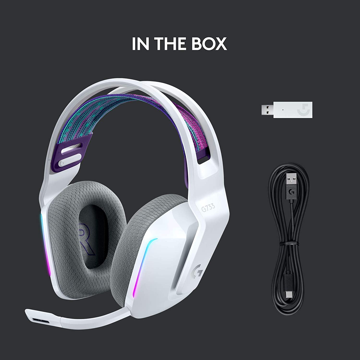 New] G733 Lightspeed Wireless Gaming Headset with Suspension Headband,  LIGHTSYNC RGB, Blue VO!CE mic Technology and PRO-G Audio Drivers - White  981-000882 | Lazada PH