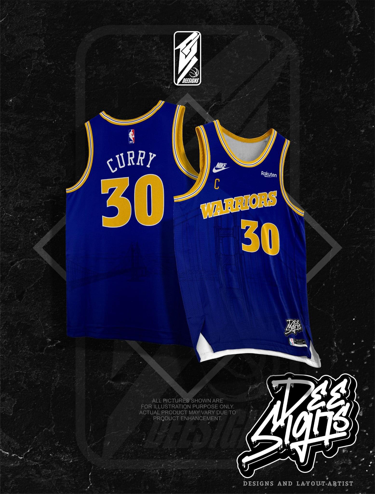 Steph Curry Golden State Warriors Jersey M – Laundry