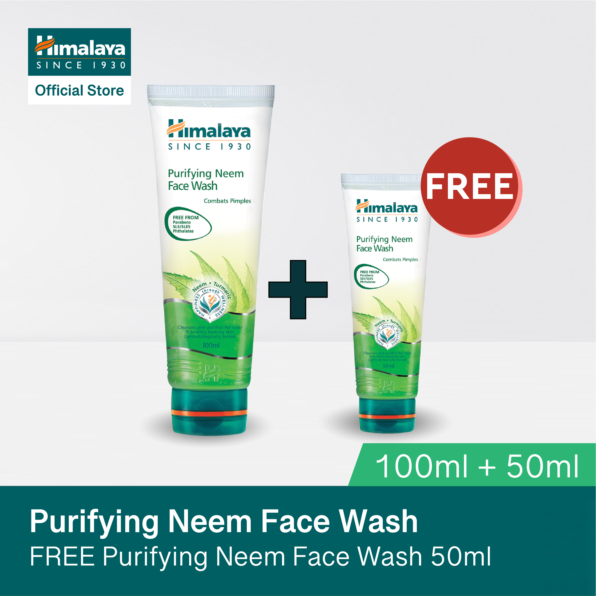 Himalaya Purifying Neem Face Wash 100ml + Free 50ml Lazada PH