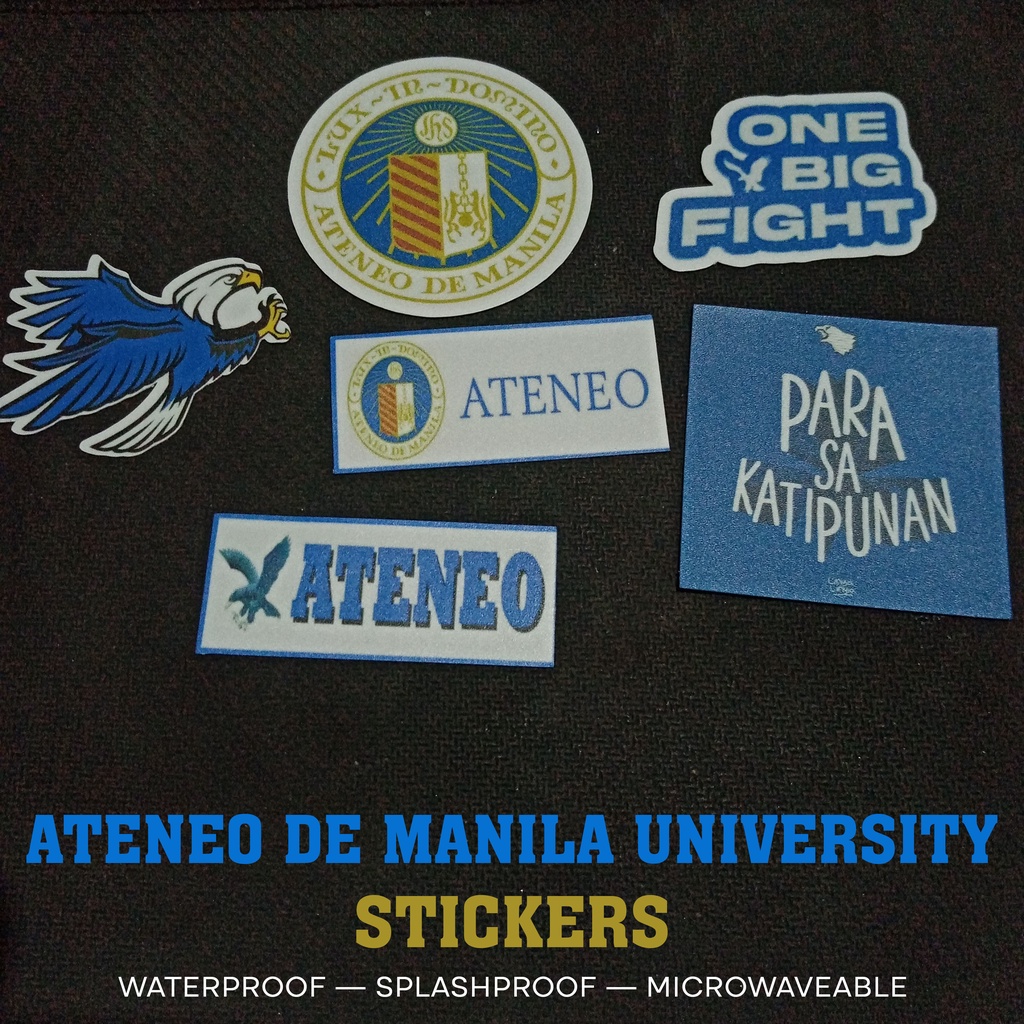 WATERPROOF SCHOOL INSPIRED STICKER PACK [ATENEO DE MANILA UNIVERSITY