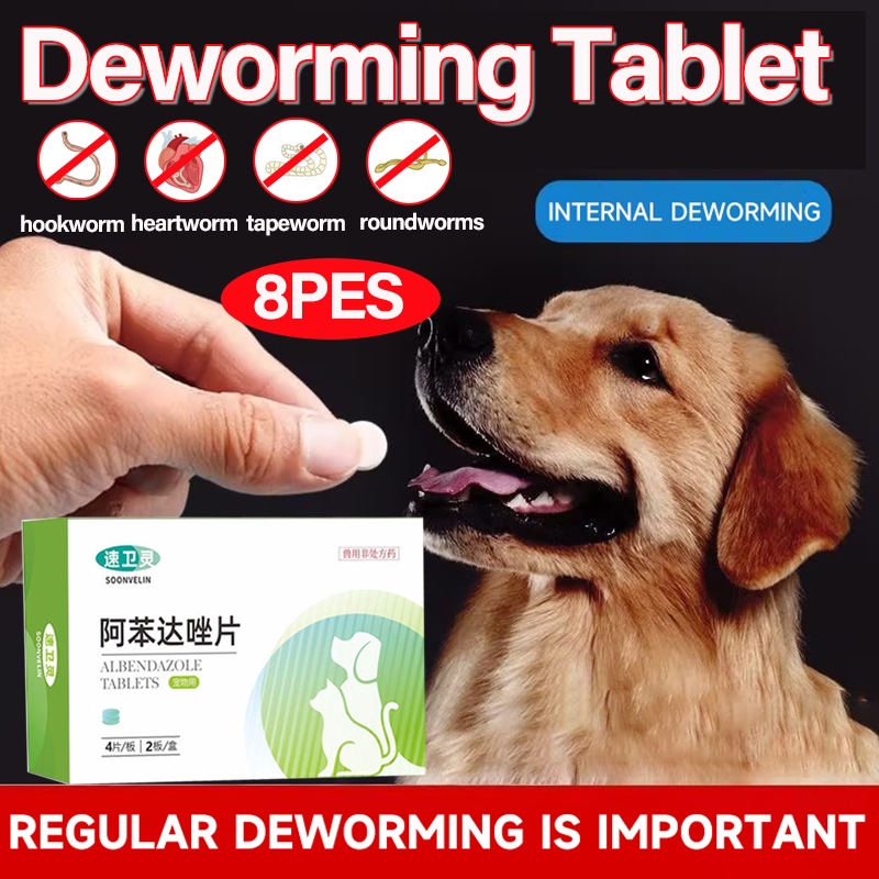 Albendazole 8 Tablets/Box Tasty Deworming Tablet Dog and Cat Dewormer