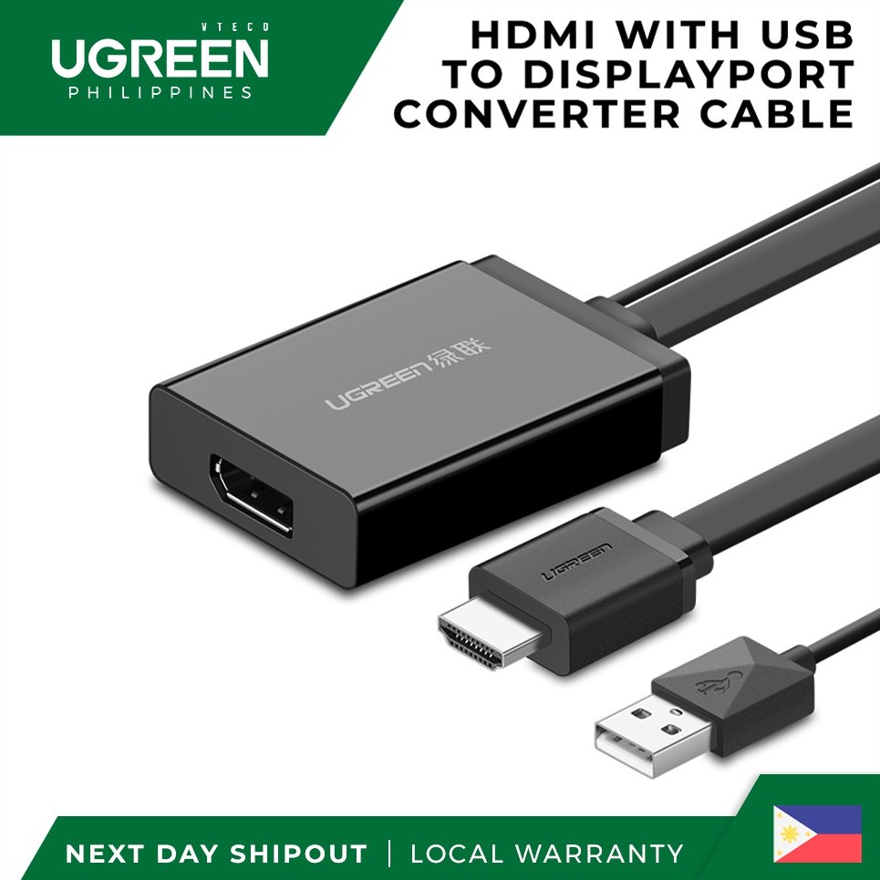 UGREEN HDMI with USB to DP Display Port Converter PH Lazada PH