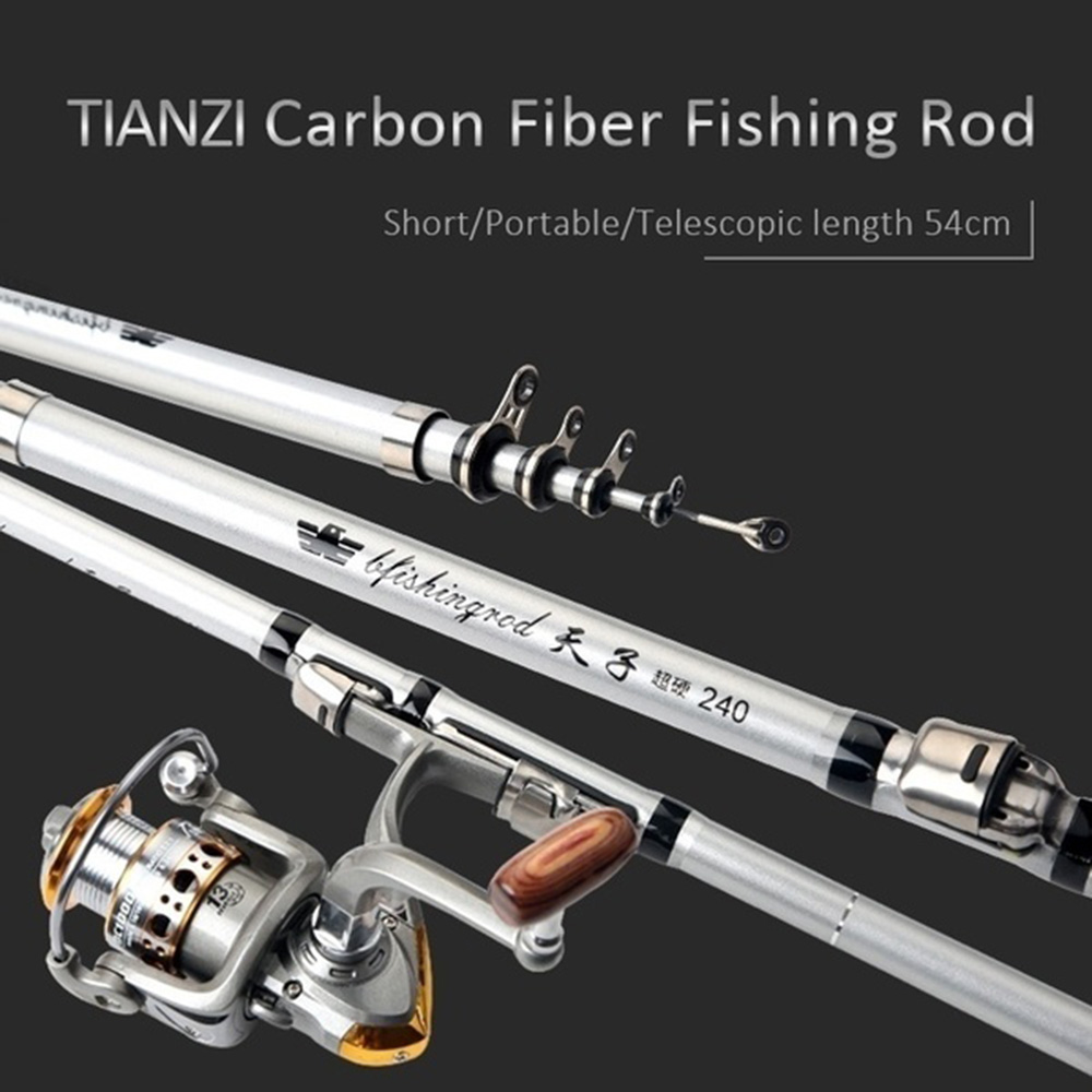 GAYE SPORTS Travel Sea/Freshwater Ultralight Spinning Reel Baitcasting Telescopic Fishing Rod Carbon Fiber Spinning fly Carp Feeder
