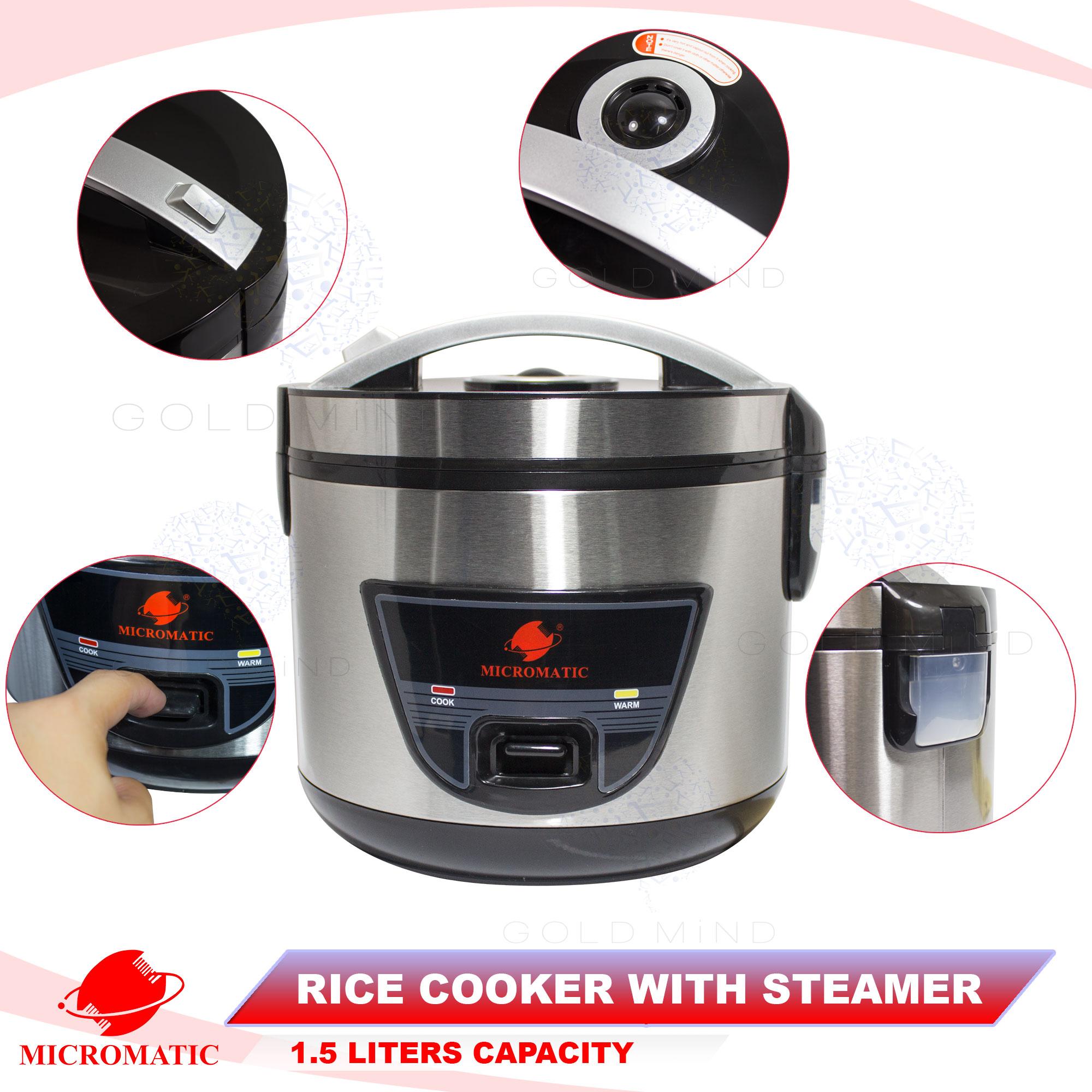 Micromatic Rice Cooker 1.5L with Steamer review and price