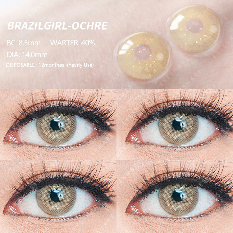 Color Contact Lenses For Eyes Brazil Girl Series 1pair Yearly Beauty  Colored Lenses Contact Lens Eyes Contact Lenses