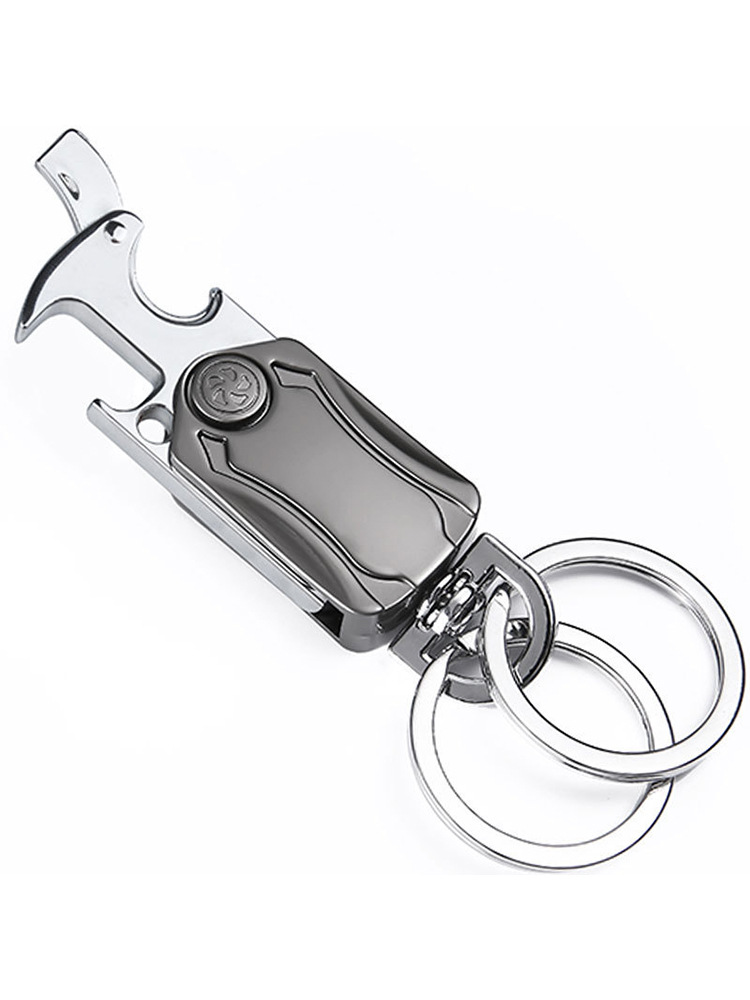 Cool Metal Key Chain Men's Waist Mounted Key Ring With Fingertip Gyro 