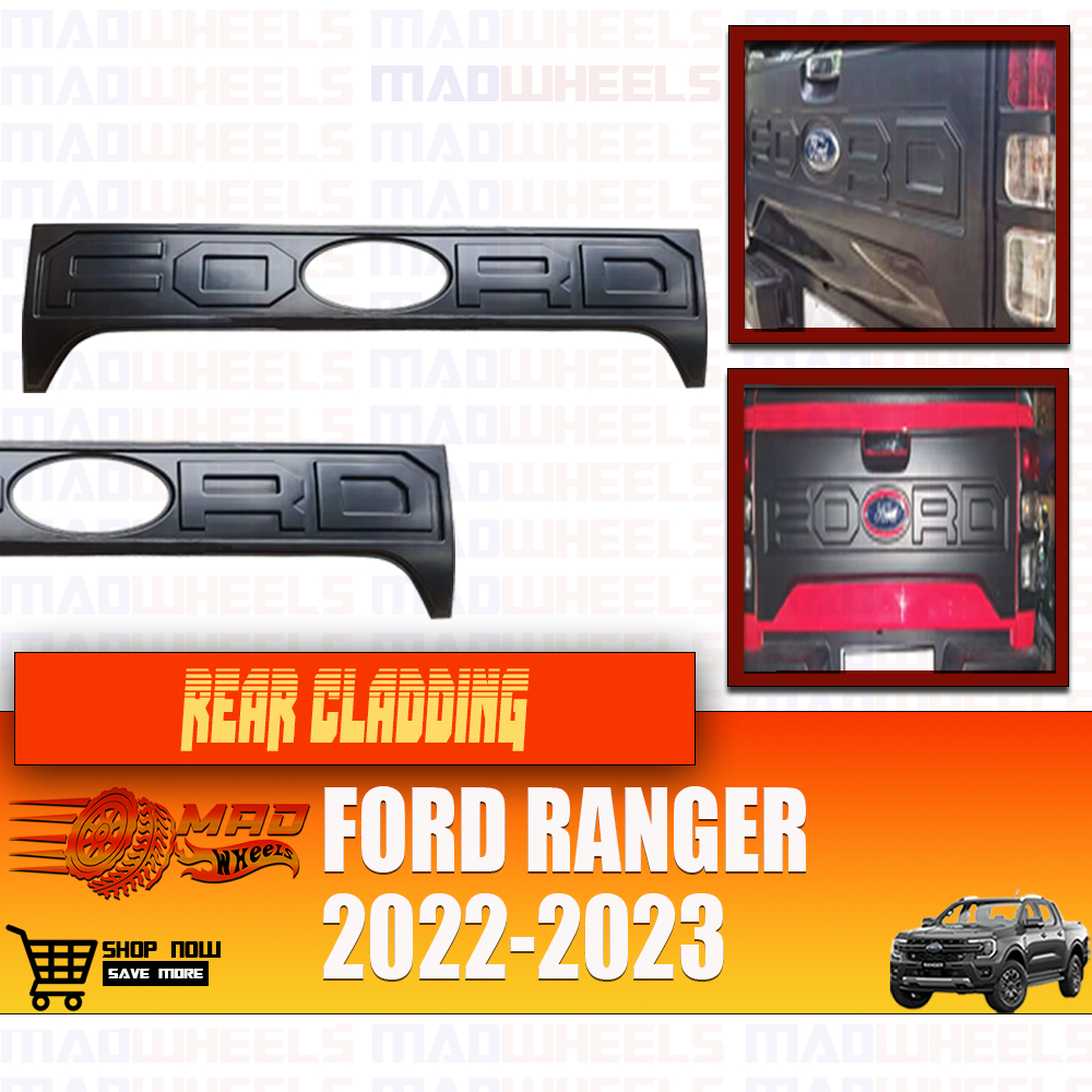 Ford Ranger 2022-2023 Rear Tailgate Cladding (Black) | Lazada PH