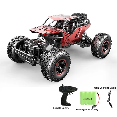 1:18 Alloy RC Car Remote Control Cars Light Off Road Vehicle 4WD Remote Control Car Toys Model SUV High-speed Climbing Drift Racing Boy Girl Electric Children's Toy Car