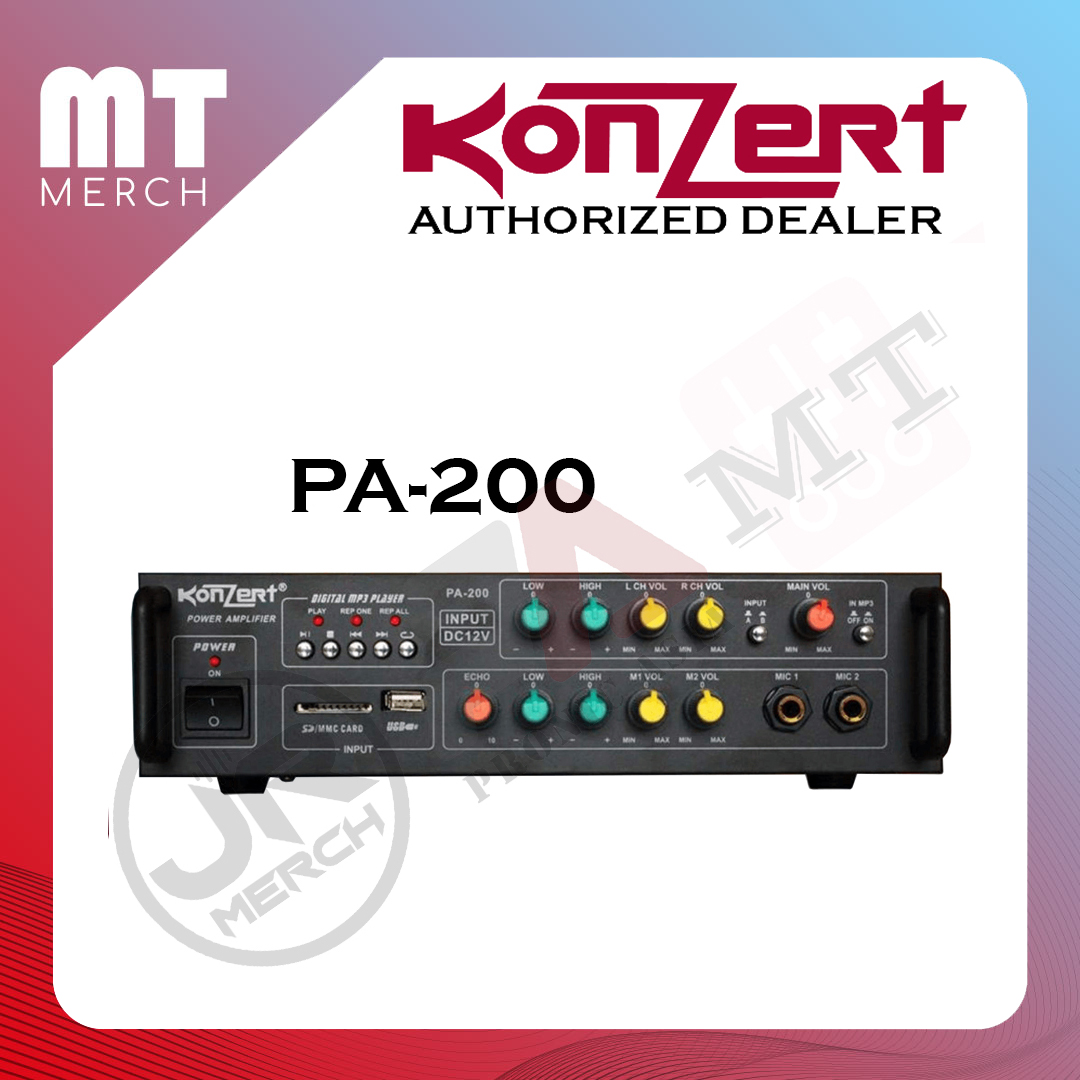 Original Konzert (PA200) PA Power Amplifier 250 watts x 2 Lazada PH