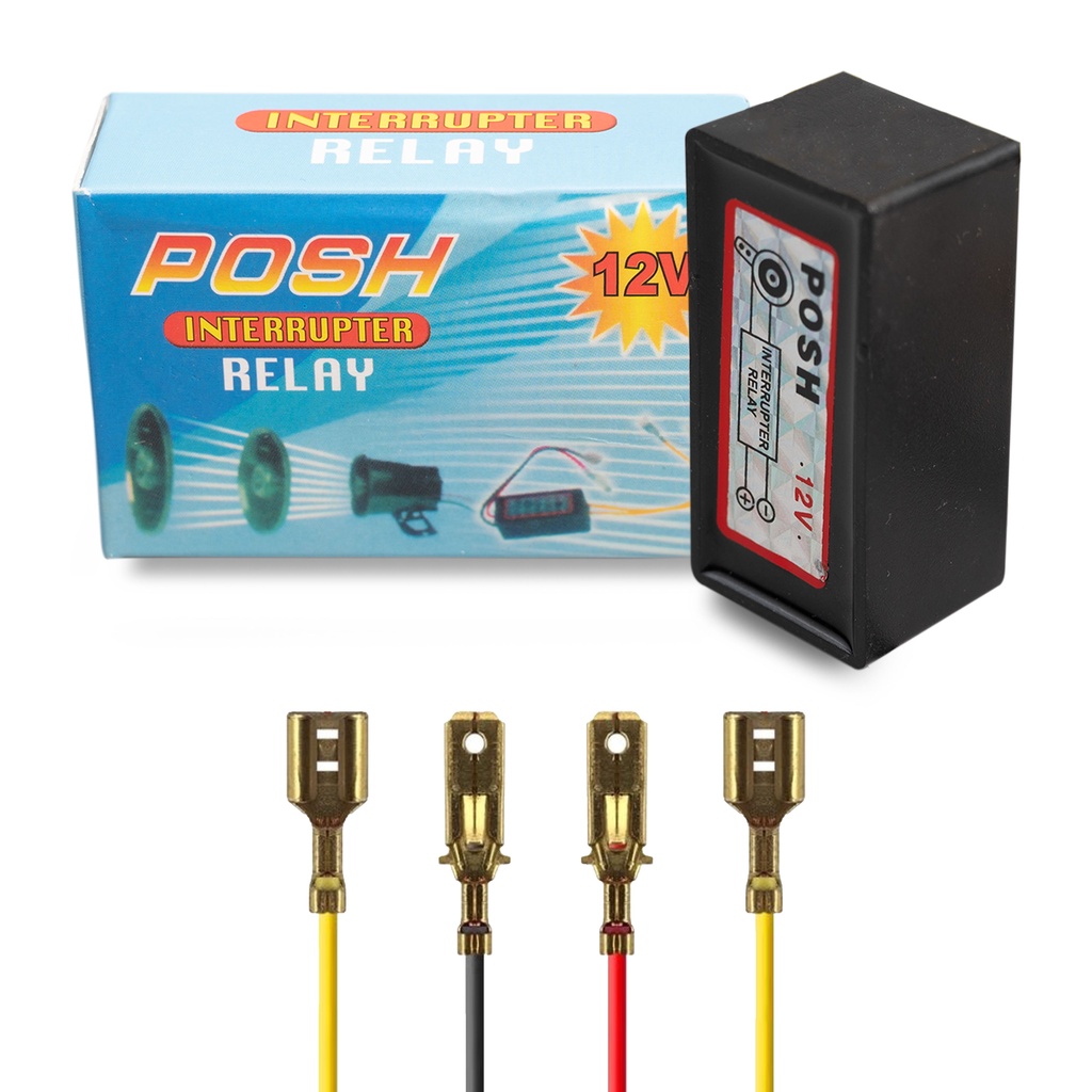 Posh Horn Relay Interrupter 12v Universal for Motorcycle For Horn / Led