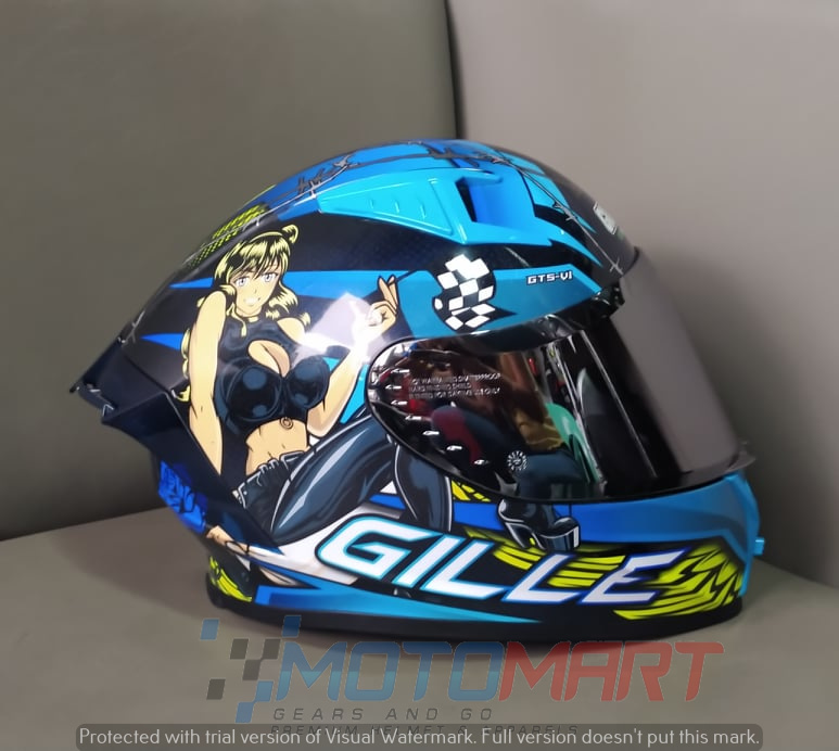 GILLE HELMET GTS-V1 135 BARBWIRE BLACK 
