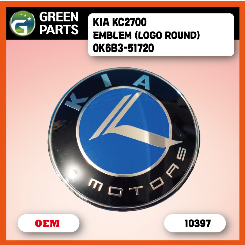 EMBLEM (LOGO ROUND) KIA LOGO (OLD) KOR KIA KC2700 (ORIGINAL) 0K6B3 ...