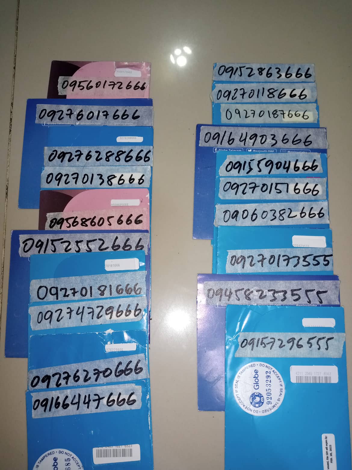 Globe Special Numbers Vanity Sim card Fresh And Sealed Vanity Sim