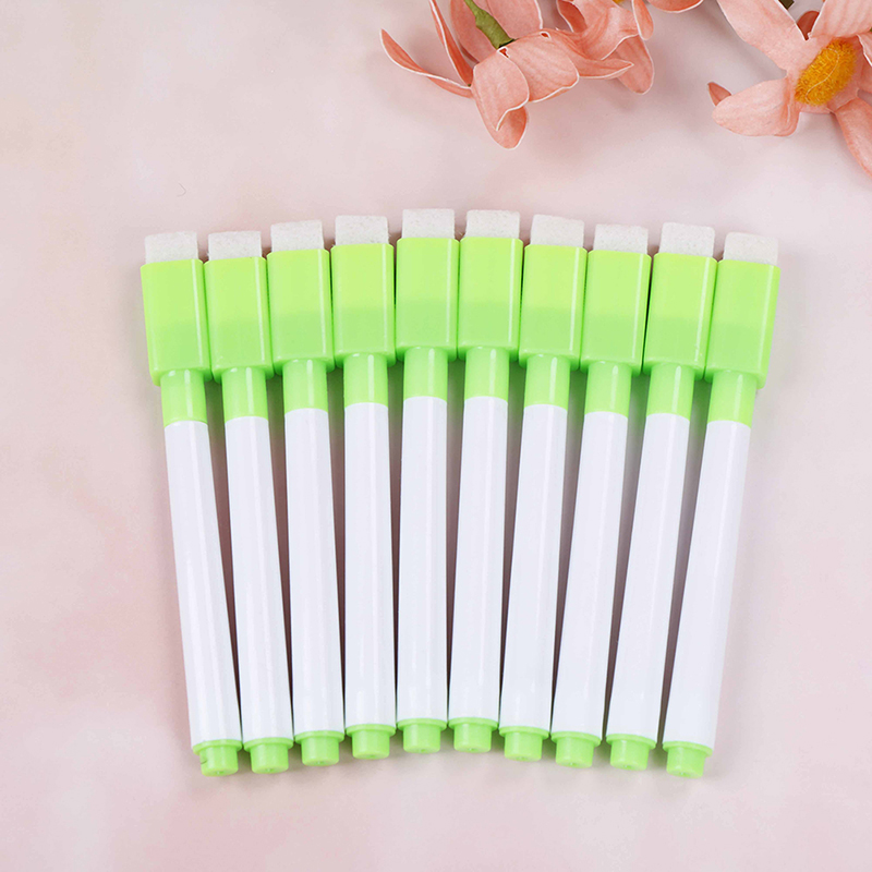 cadiav HONG 10PCS 8 Color Pens Dry Wipe White Board