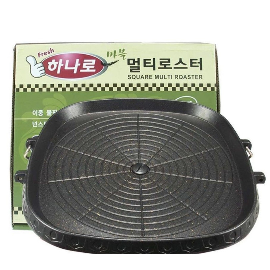 Korean samgyupsal grill pan set bbq grill plates hanaro korean grill