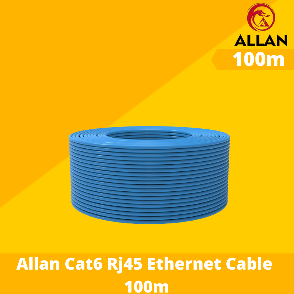Allan Cat6 Lan Cable 100M Cat6E UTP Lan Cable Patch Cord Cable without