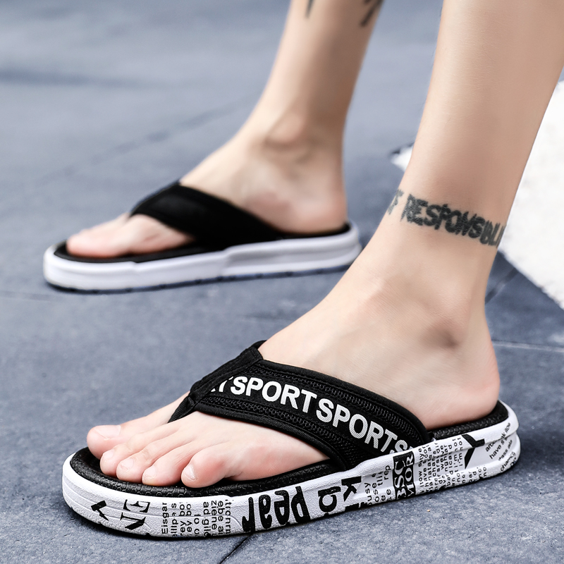 Pull flip-flops men's summer anti-slip clip feet light outdoor casual beach  sandals and slippers men's Korean version of the trend to wear. | Lazada PH