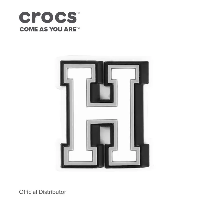 crocs letter accessories