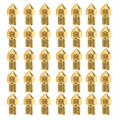 35Pcs 0.4mm MK8 Nozzles 3D Printer Extruder Accessories for Creality Ender 3 5 CR-10 10S S4 S5 and So On