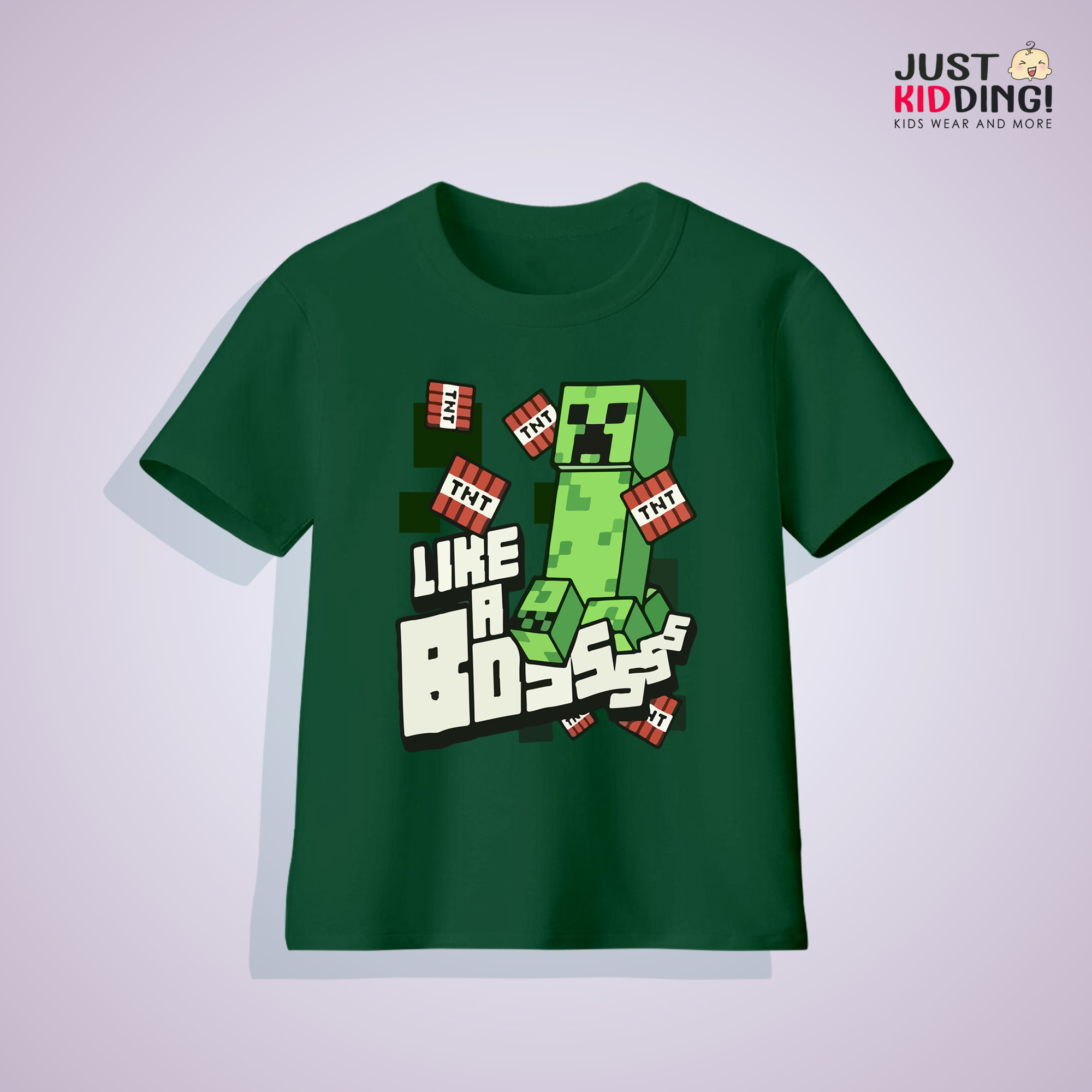 like a boss minecraft shirt