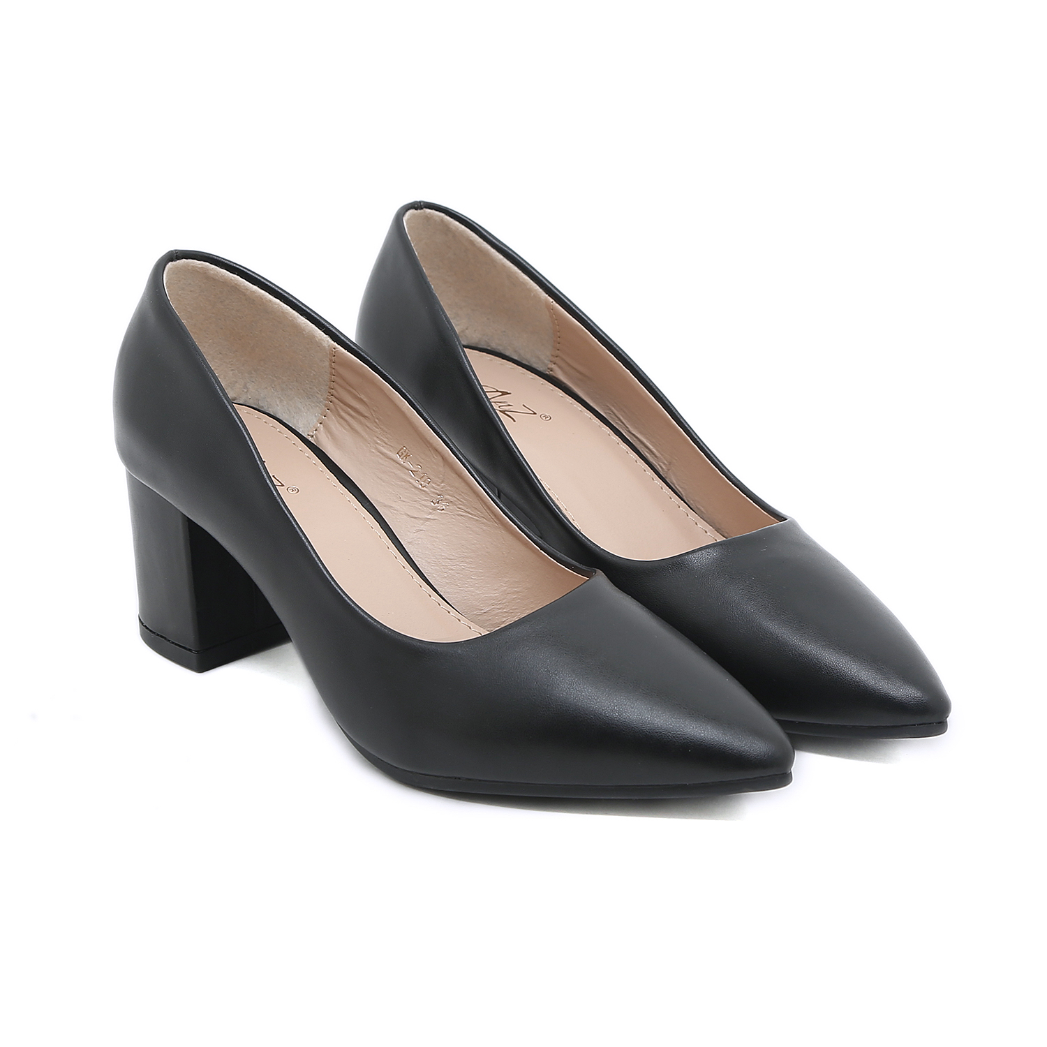 Korean suede block heels 2 inches pointed | Shopee Philippines-suu.vn
