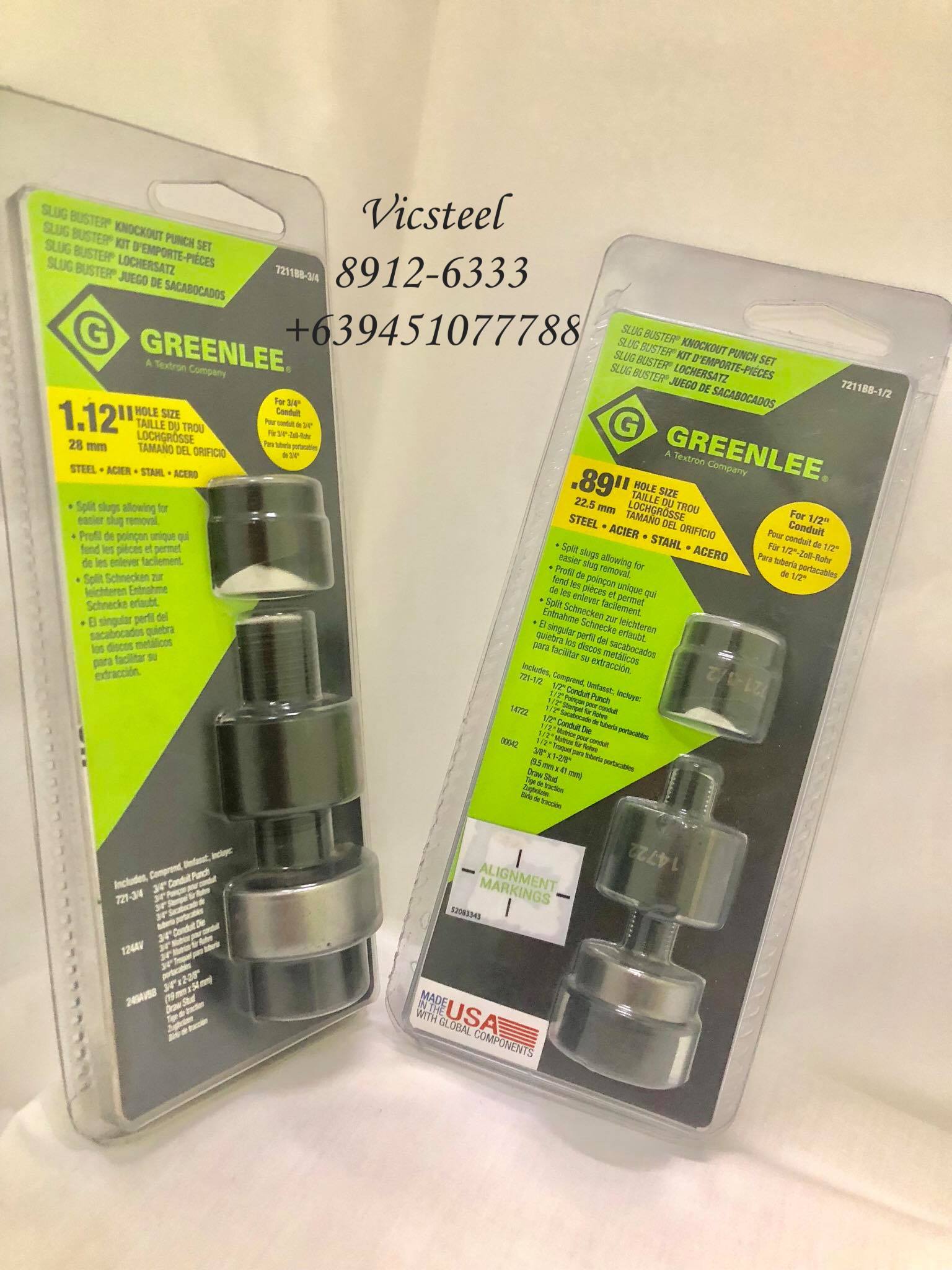 Knock Out Puncher GreenLee brand 1/2 3/4 1 1 1/4 1 1/2 2 inches Lazada PH