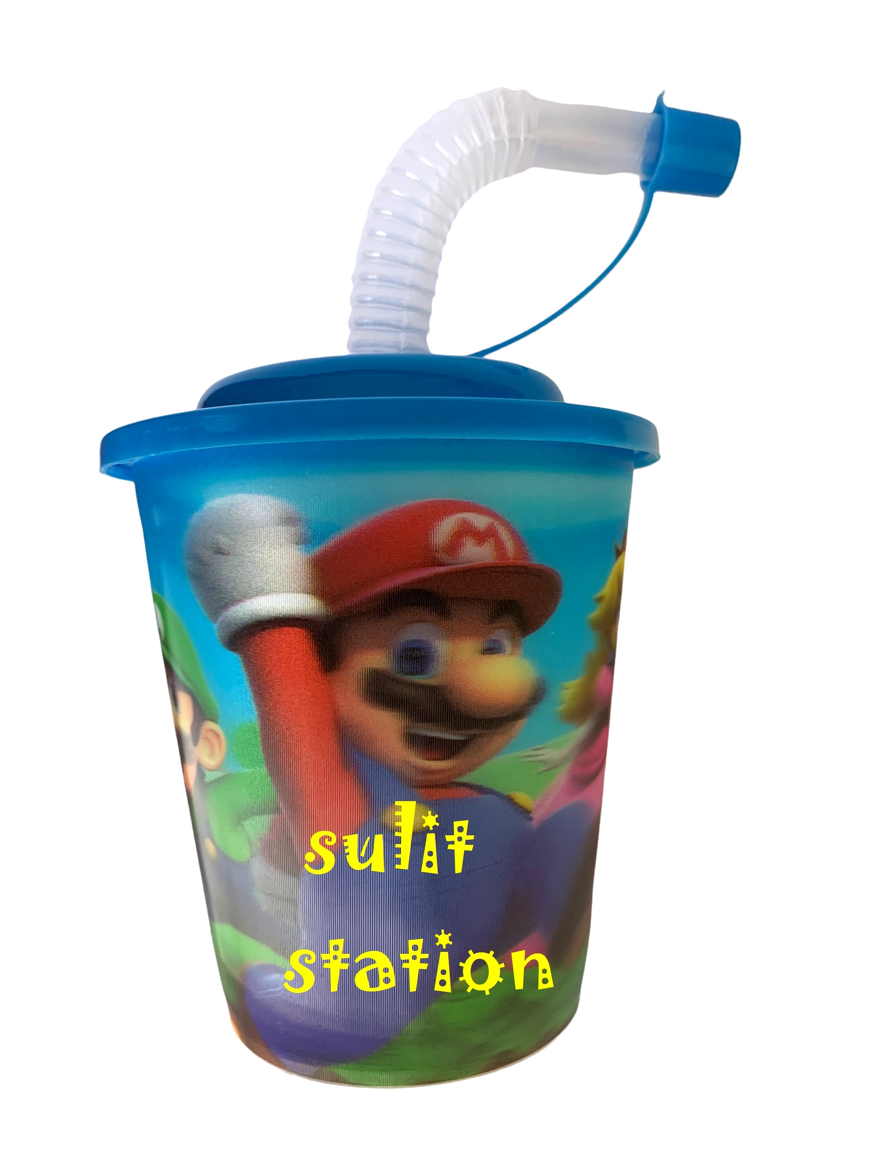 Gaming Inspired Super Mario Luigi Confetti/glitter Cold Cup/tumbler. Straw  Topper Optional. Can Be Personalised. Great for a Gift. 