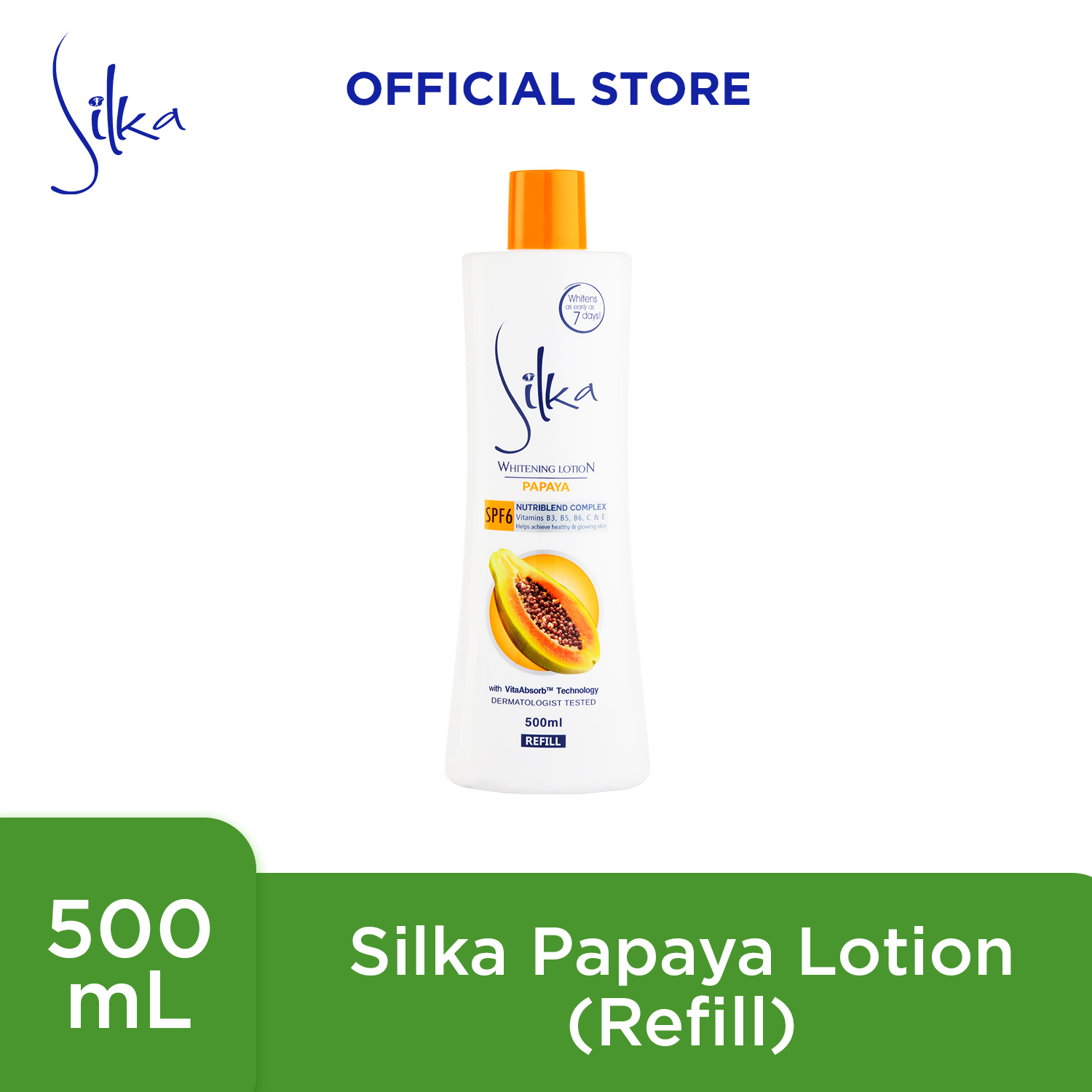 Silka Papaya Lotion (Refill) 500ml Lazada PH