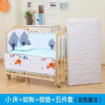 Infant Bed Solid Wood Multi Functional Baby Swing Cradle Newborn Children S Bed Babies Bed European Style Bb Joint King Bed