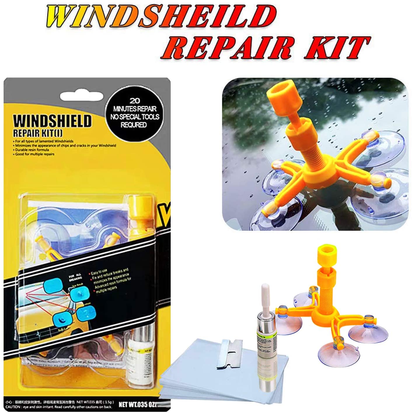 Original Car Windshield Repair Kit