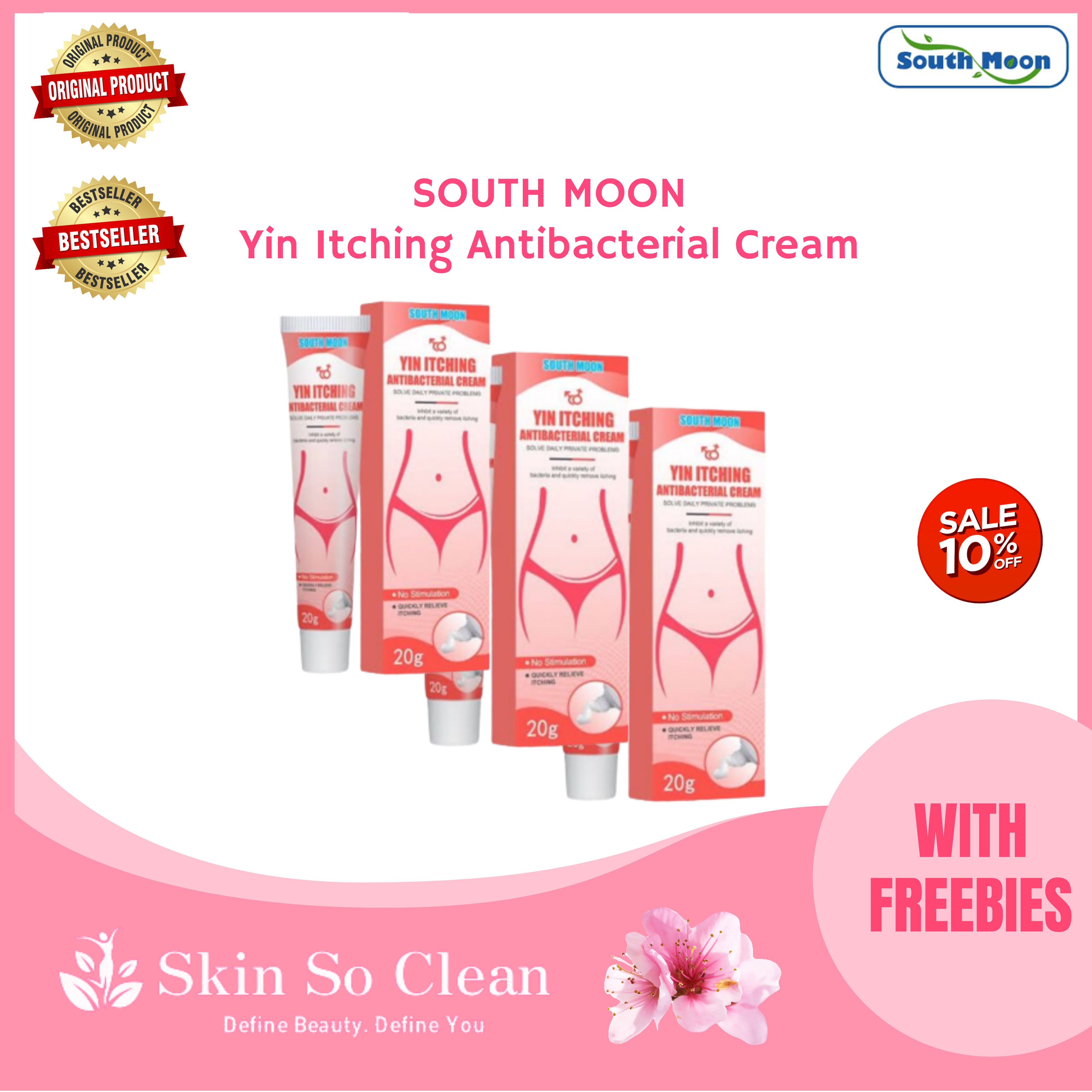 skin-so-clean-yin-itching-antibacterial-cream-inhibit-a-variety-of