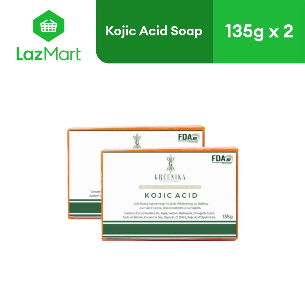 Greenika Kojic Acid Soap 135g Pack of Moisturizing Multi-Pack