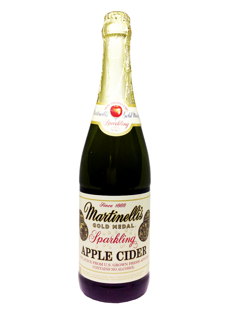 Martinellis Gold Medal Sparkling Apple Cider Non Alcoholic Drink 750ml