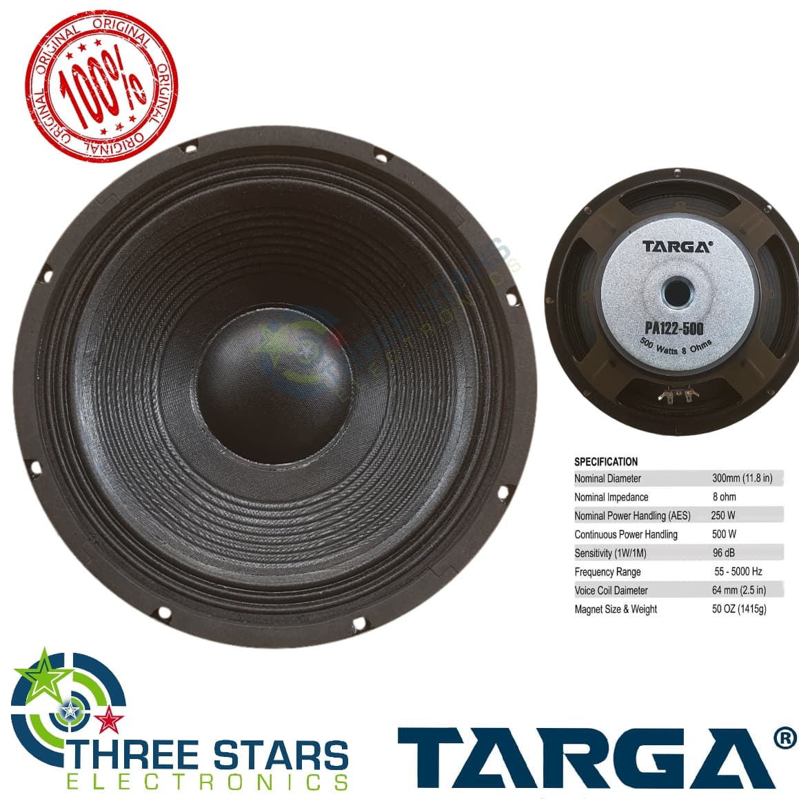 targa speaker 12 inches