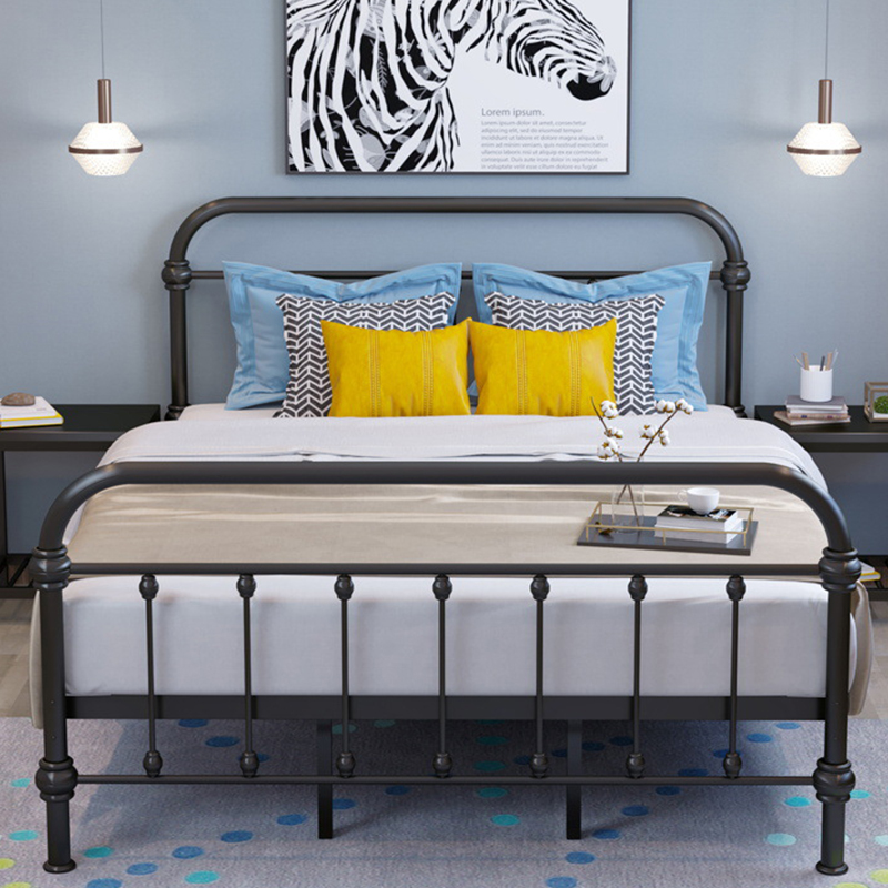Bed Frame Metal Bed Frame Sturdy Frame Double or Single Bed Iron Art