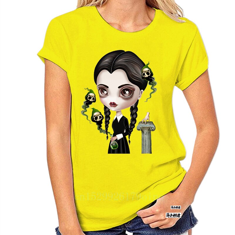 Be Afraid Wednesday Addams T Shirt Mad Girl T Shirt Men Short Sleeve