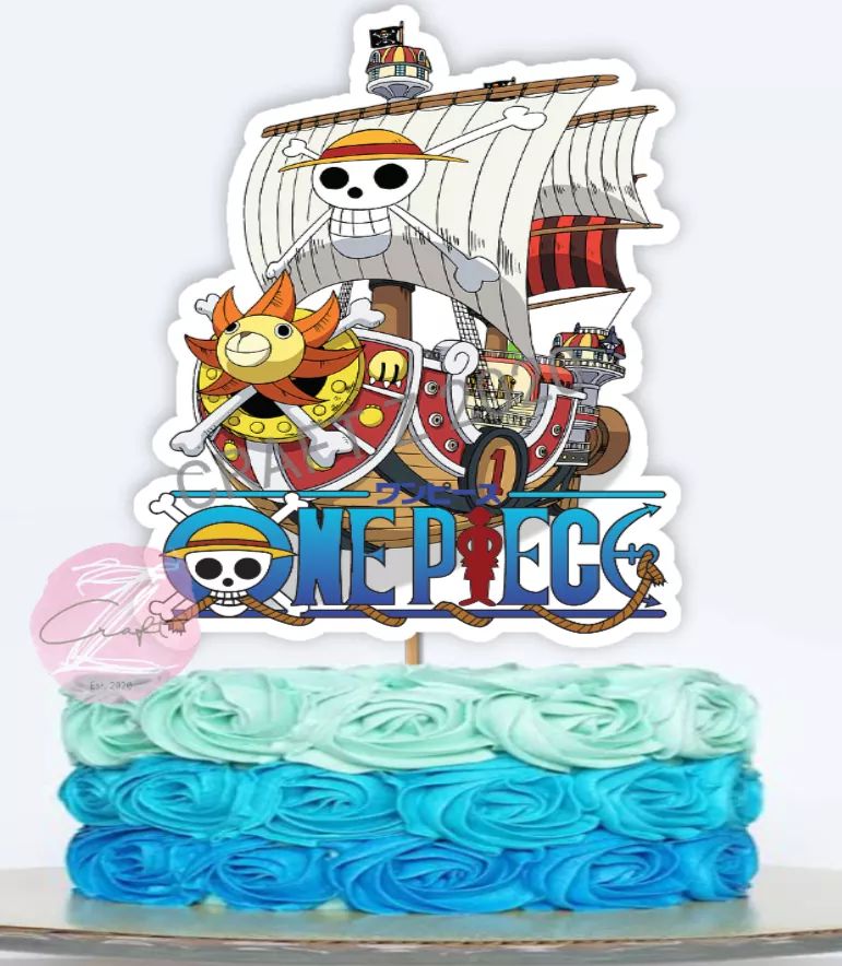 One Piece Anime Kids Happy Birthday Acrylic Cake Topper Party Decor Cake  Stand | eBay