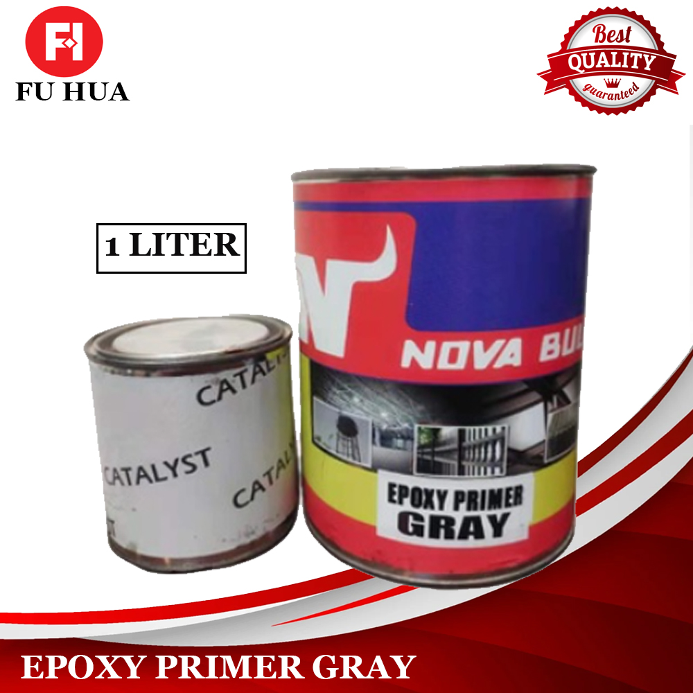 NOVA BULL Grey Epoxy Primer with Catalyst 1 Liter High Quality Lazada PH