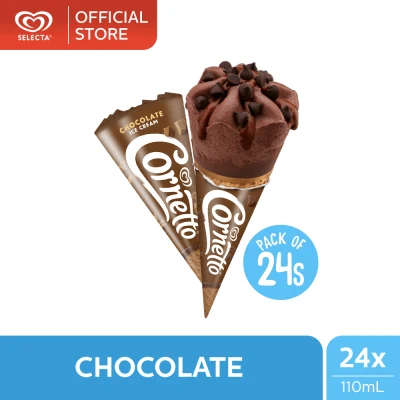 Selecta Cornetto Chocolate Ice Cream 24X 110ML