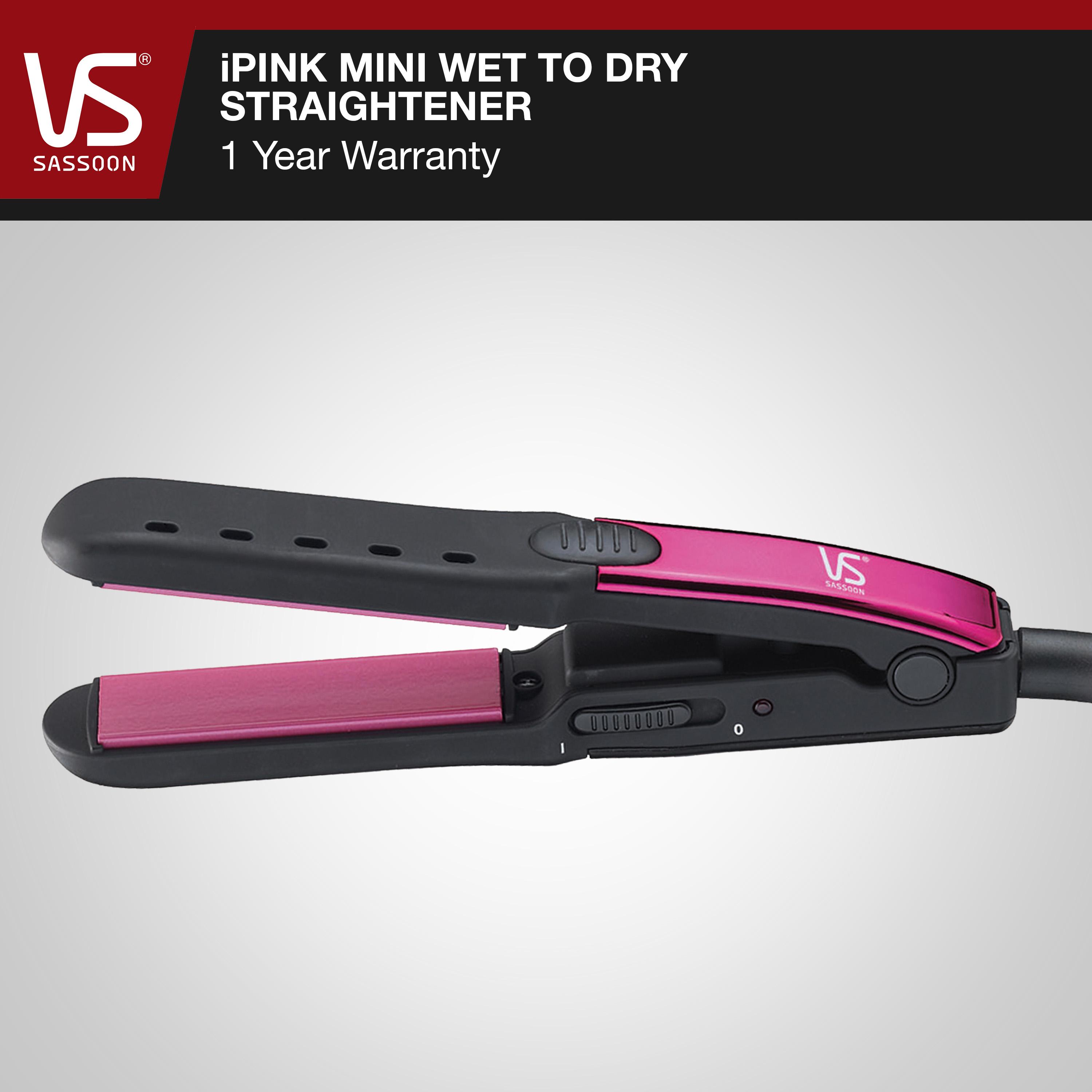 vs sassoon wet and dry hair straightener review