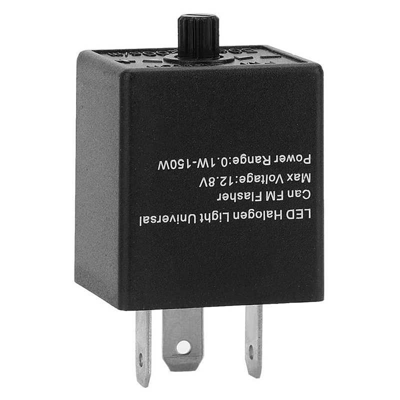 LED Flasher Relay, 12V 3PIN Adjustable LED Flasher Relay Turn Signal