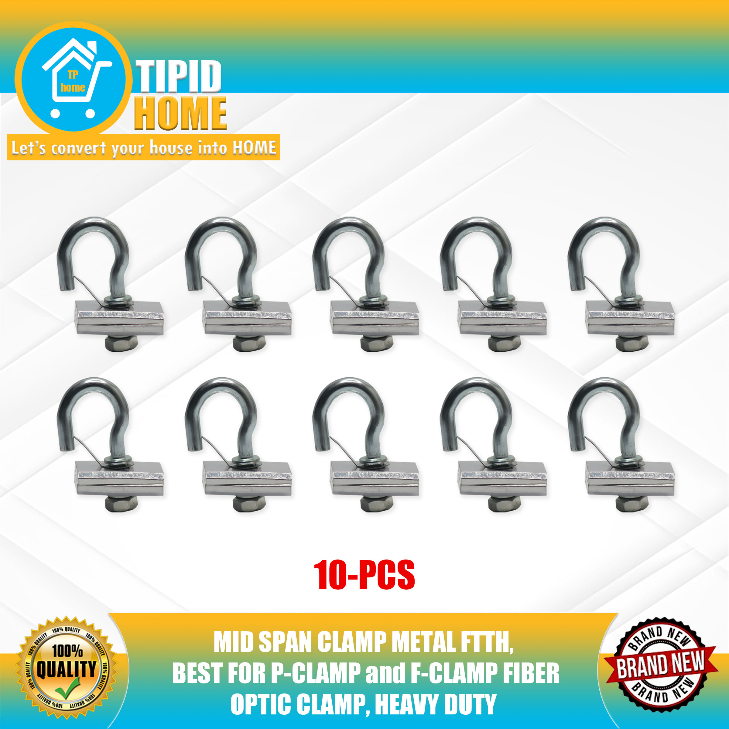 MID SPAN CLAMP METAL FTTH, BEST FOR PCLAMP and FCLAMP FIBER OPTIC