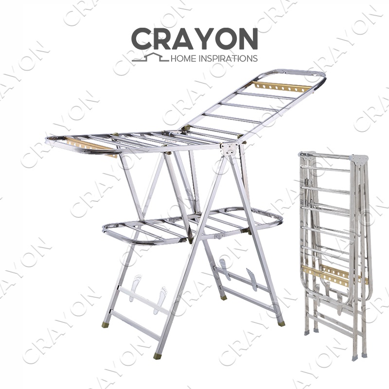 Foldable Clothes Drying Rack Stainless Steel Laundry Drying Rack Clothes Hanger Cloth Hanger