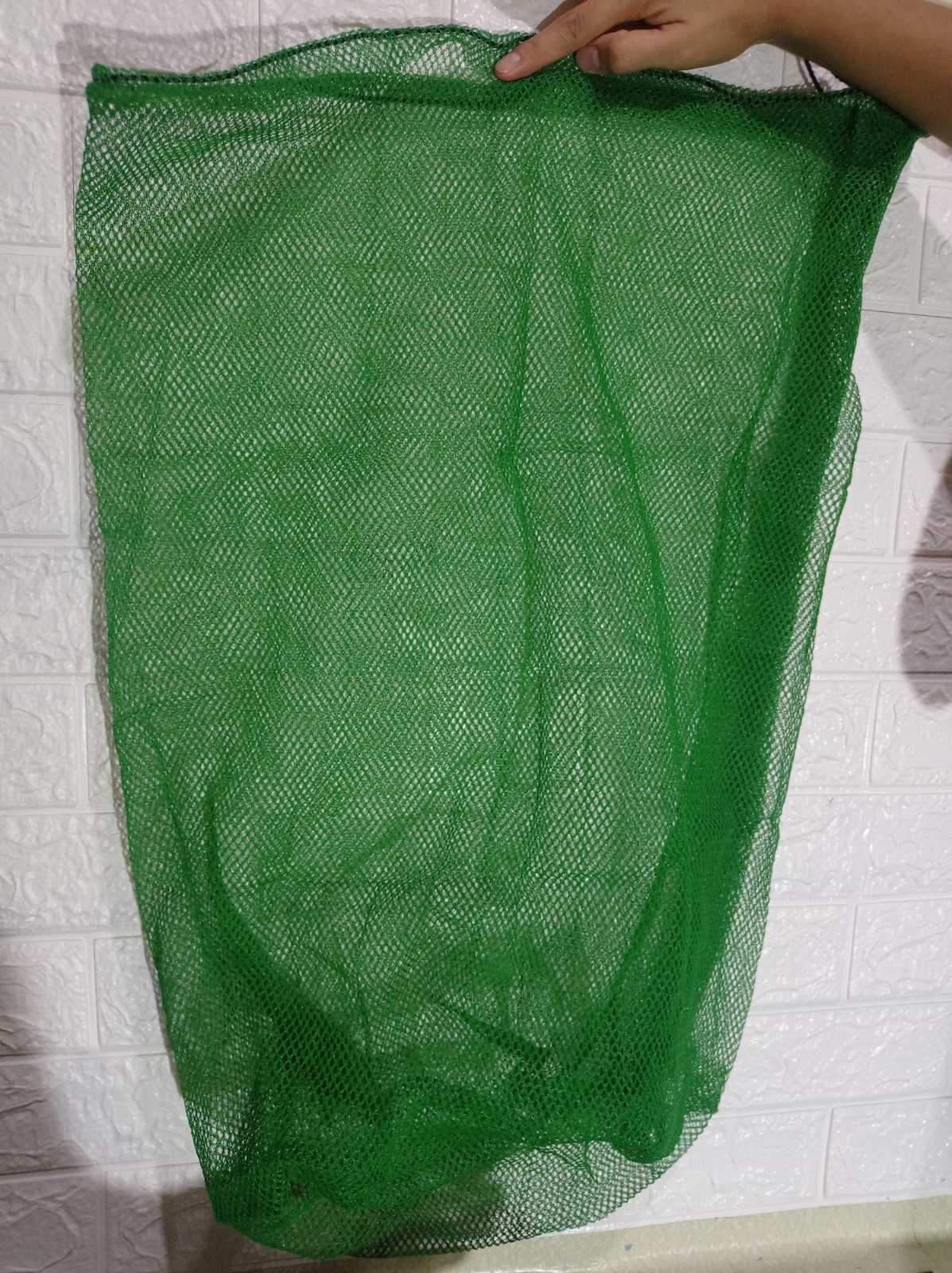 0.5mm Fishing Net 50x40 70x50 cm Fishing Net Bag Nylon Green Knotless