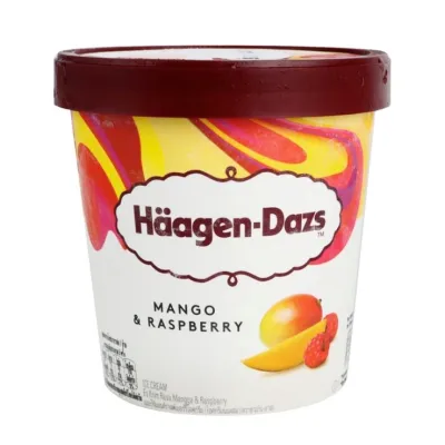 Häagen-Dazs Ice Cream Mango Raspberry Pint Haagen Dazs