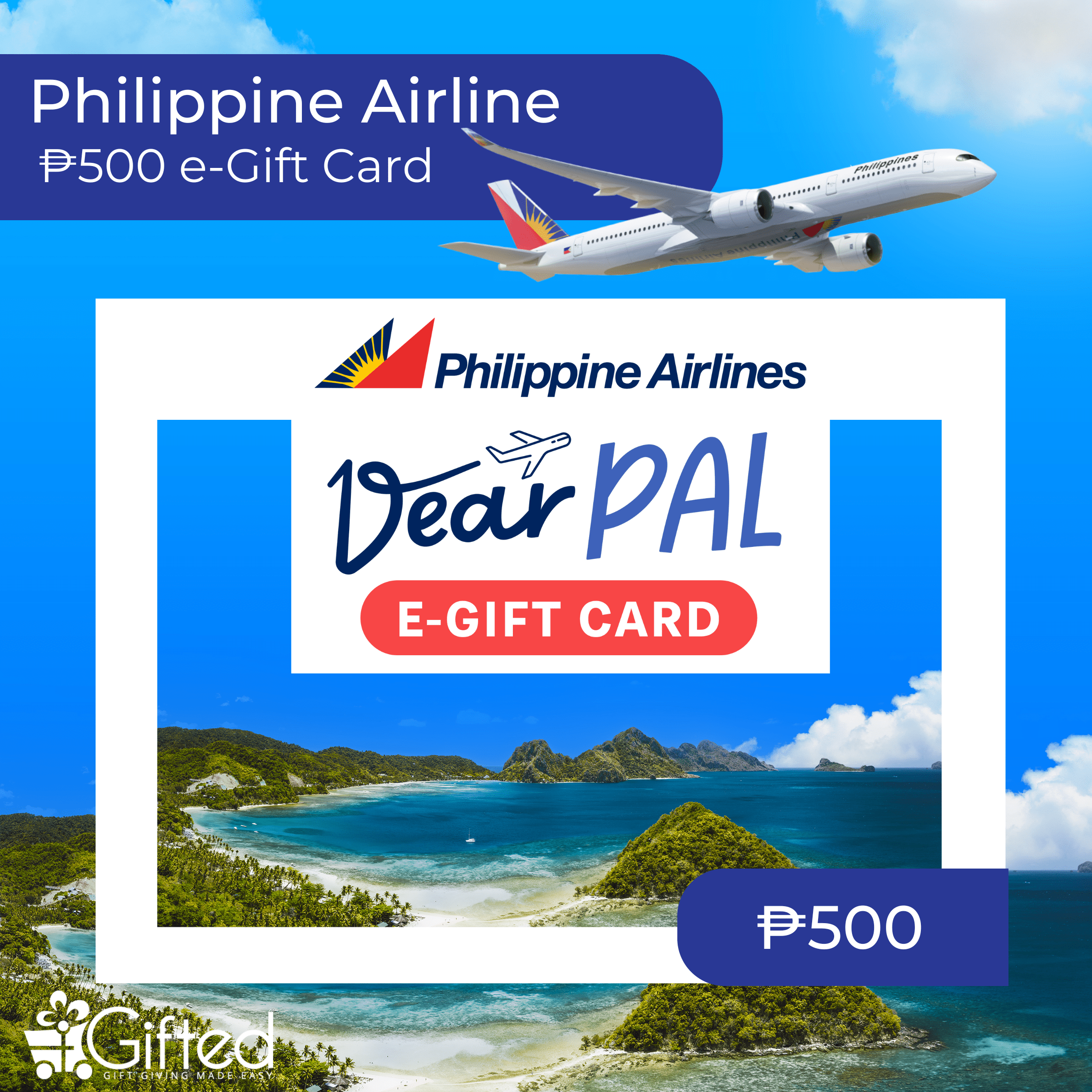 Philippine Airlines Ticket New Promo MANILA PHILIPPINES BLUE RETRO